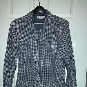 H &M black and white check shirt